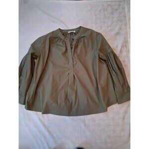 Gentle Herd Women's Olive Green Gathered Blouse Size Small